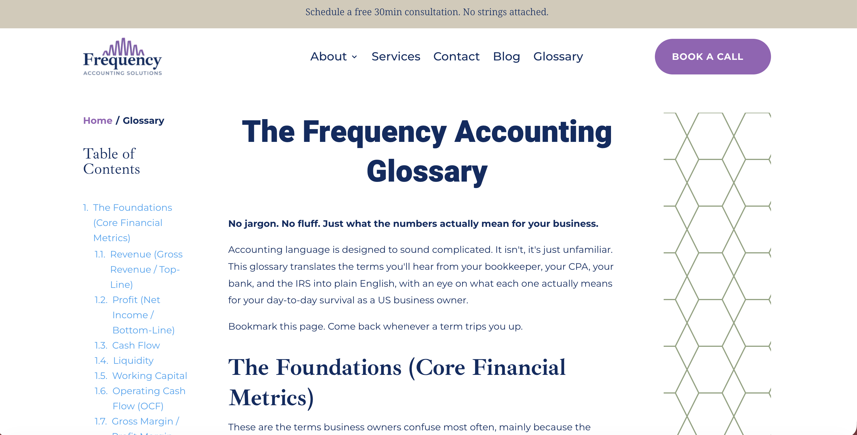 Frequency Accounting glossary page